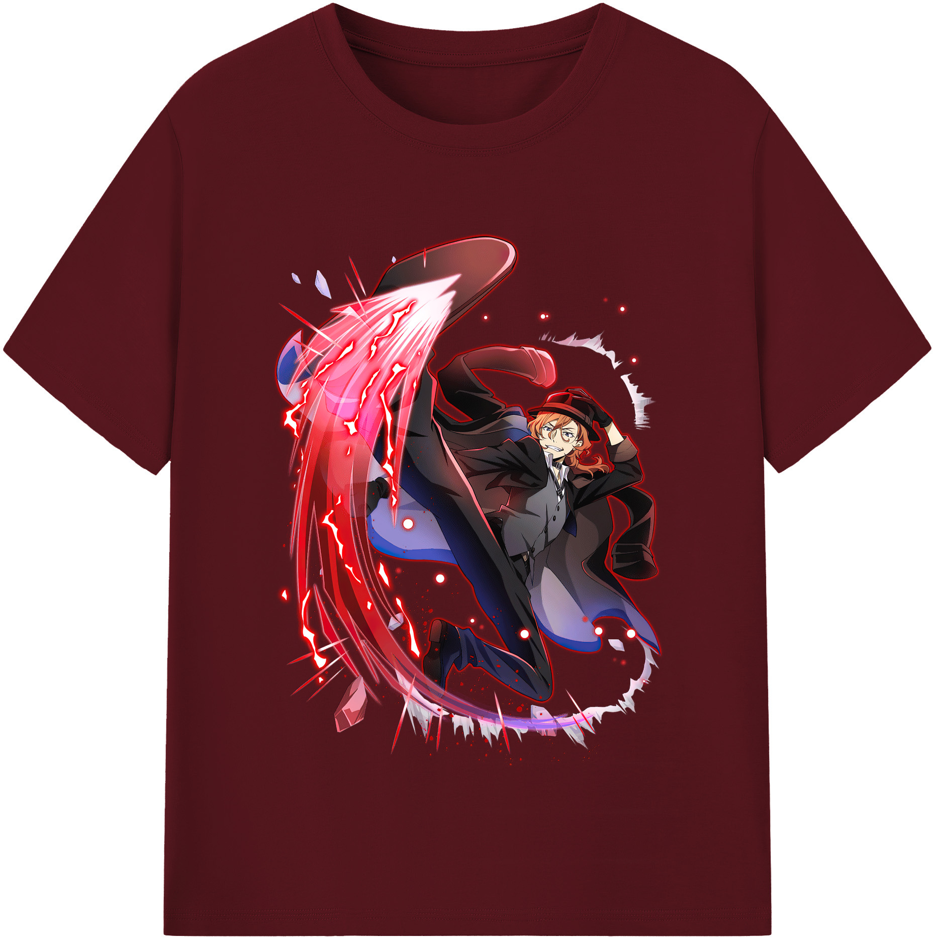 （画像用） 文豪ストレイドッグス Bungo Stray Dogs 綿100％半袖Tシャツ（フロントプリント）